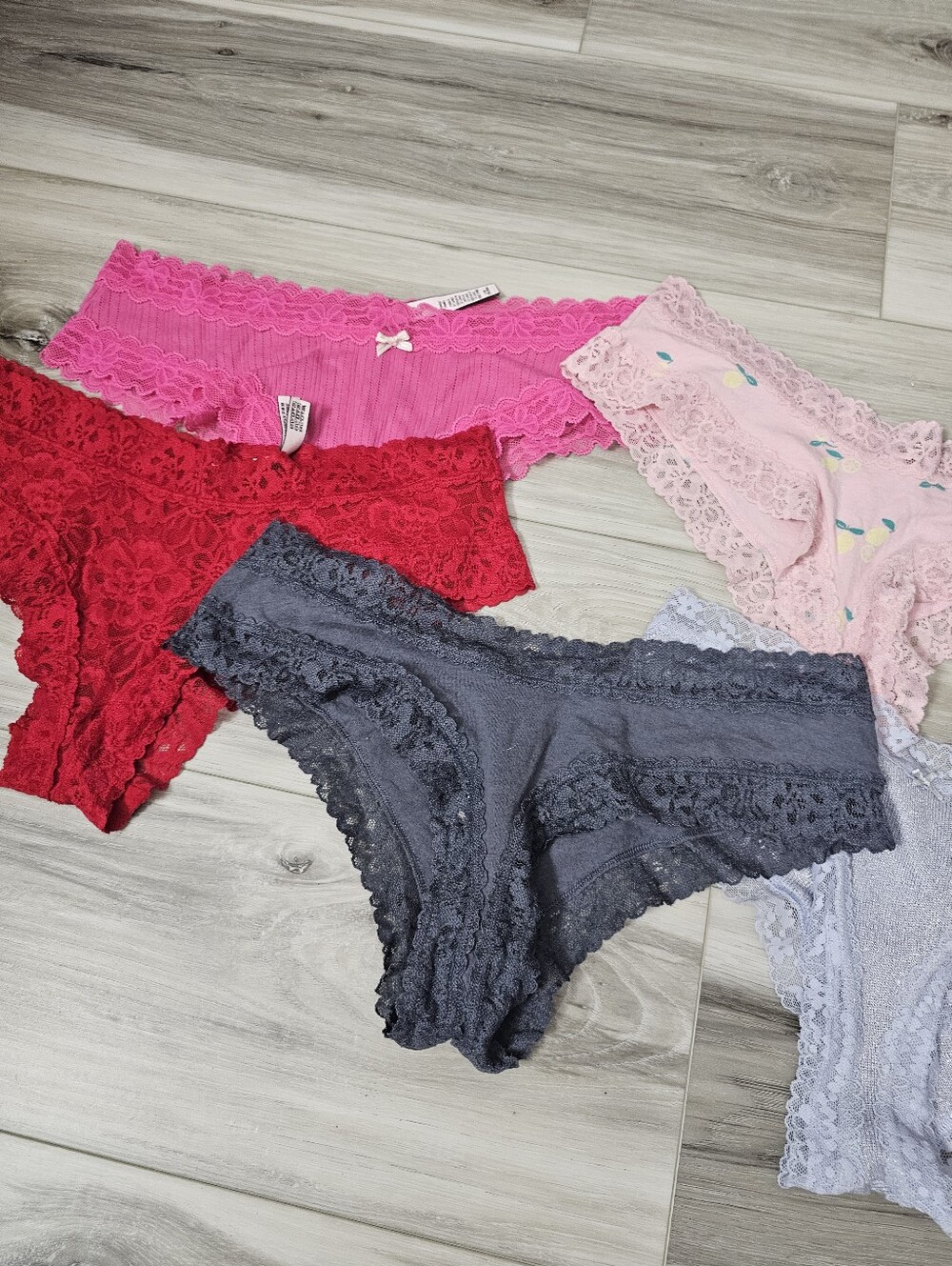 NWOT Victoria's Secret Lace CHEEKY  Panties Loy Sz L - Picture 3 of 6